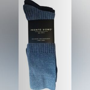 Pronto Uomo Non-Binding 3 Pairs Ultra-Fresh Shoe Size 7-12 New with Tags